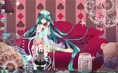 少女初音win7可爱主题