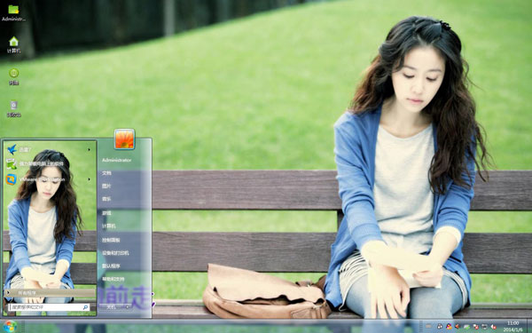 姐姐立正向前走林心如win7美女壁纸 