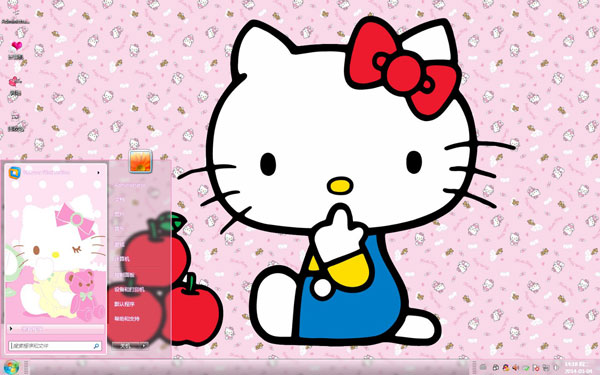 HelloKitty卖萌win7主题 