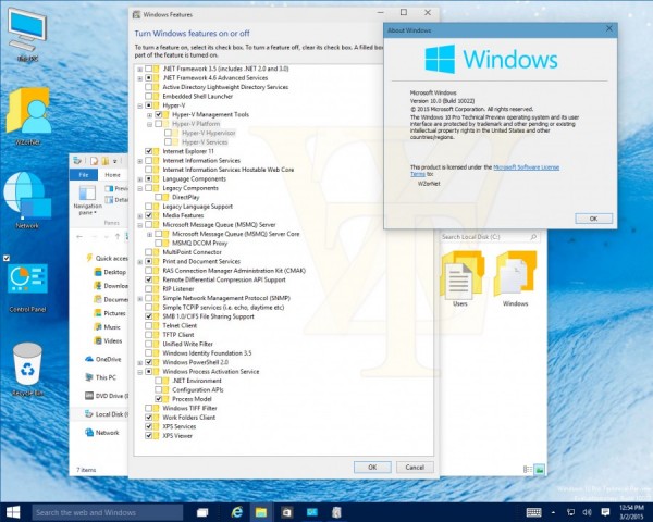 Windows 10 Build 10022截图大量流出 