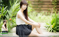 清纯校园美女Win7主题