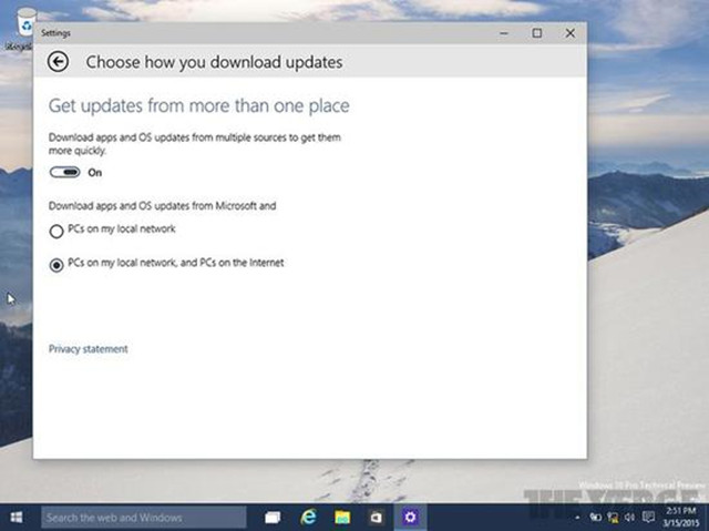 微软瞄上P2P：Win10更新与传输App全靠它 