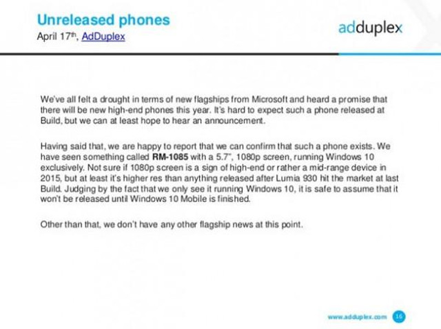 微软中端机Lumia840XL曝光：配1080P屏 