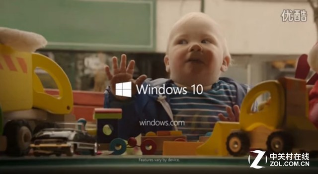 这是微软Windows 10的第一支商业广告 