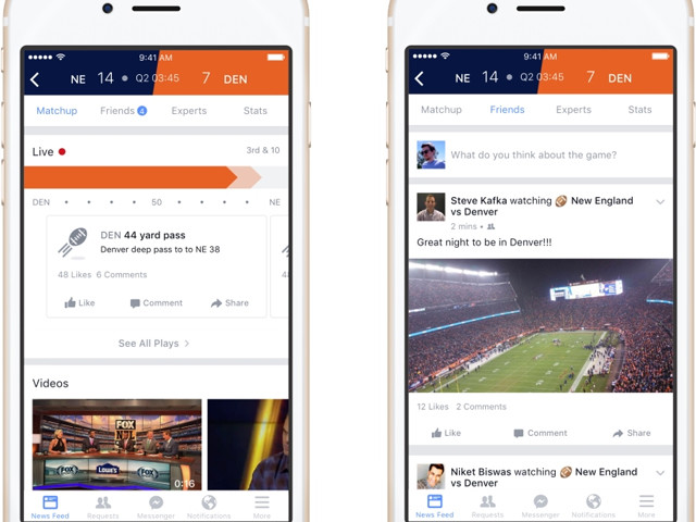 吸引体育迷 Facebook上线赛事视频直播 