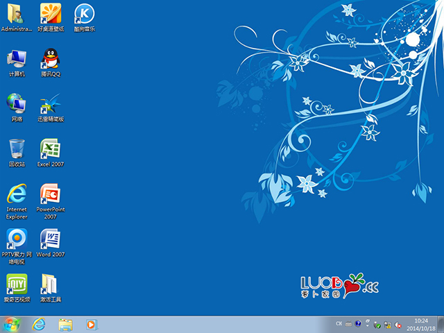  萝卜家园 GHOST WIN7 SP1 X86 装机旗舰版 V2014.10(32位)