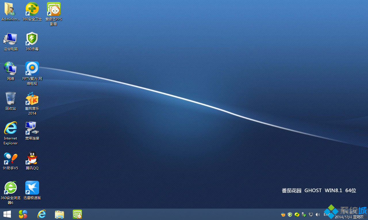 win8.1 64位中文专业版桌面图